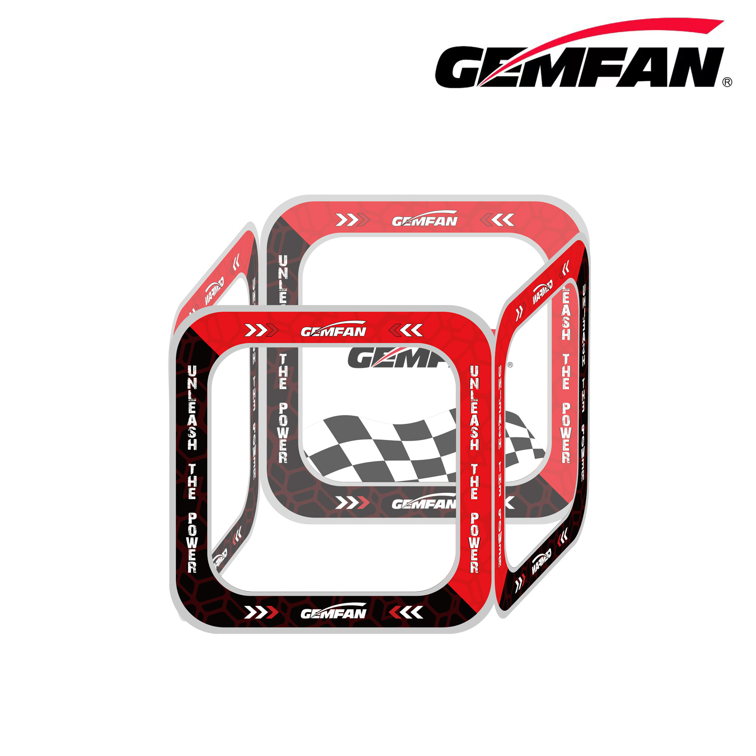 Drone Racing Flag - Gemfan AC-SM-6 FPV Racing Drone Светоотражающие
