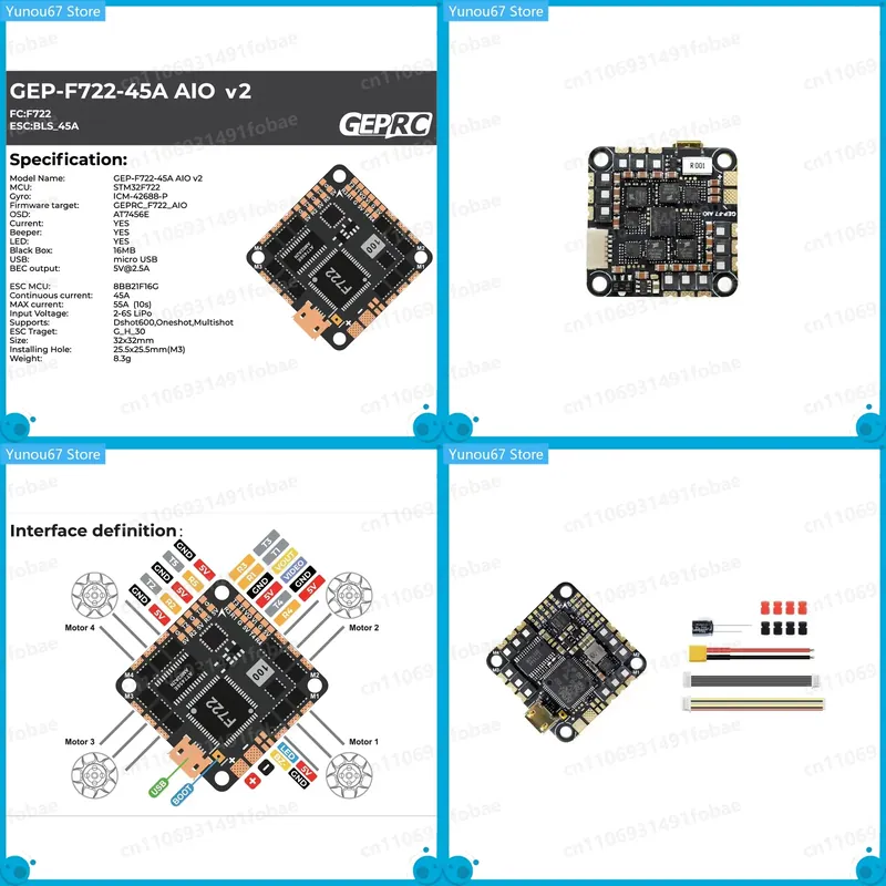 Полетный контроллер GEPRC GEP- – обзор и цена Drone Racing Flight Controller