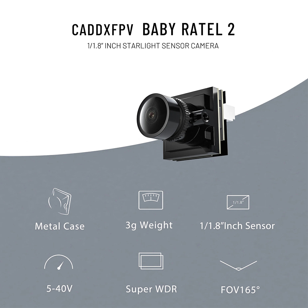 CADDX Micro FPV камера Ratel 2 – обзор и цена Drone Racing Camera