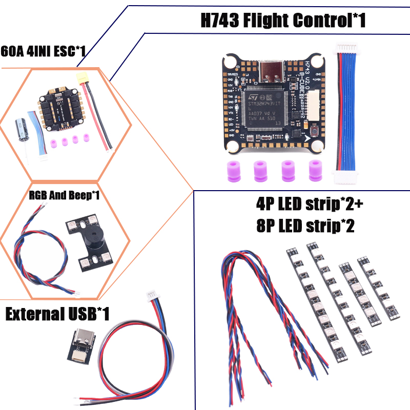 RCtoSky F4V3S PLUS F722 F745 H – обзор и цена Drone Racing Flight Controller