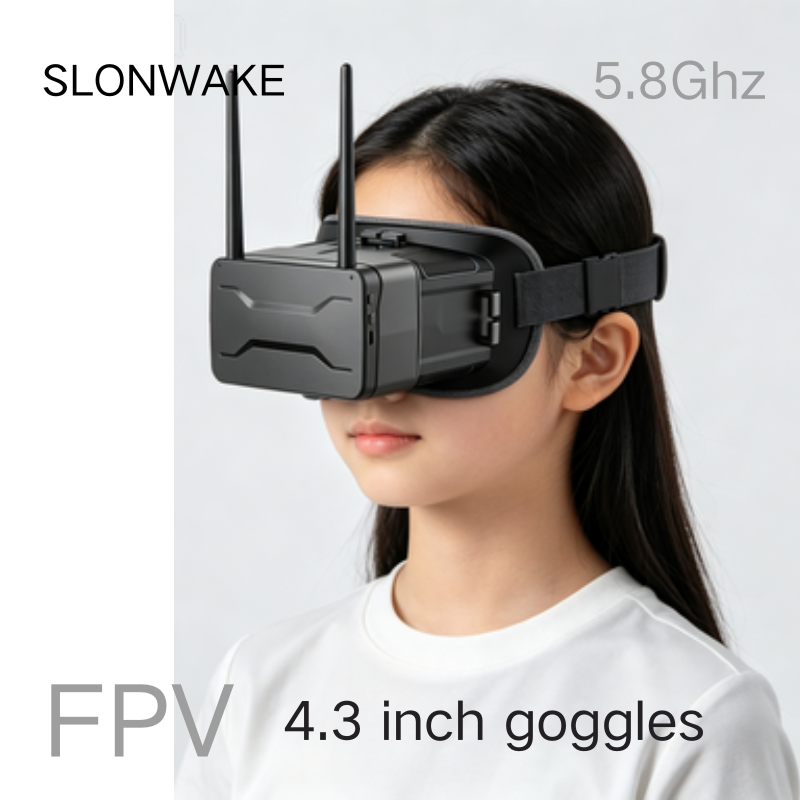 5.8G FPV очки с экраном 4.3 дю – обзор и цена Drone Racing Goggles